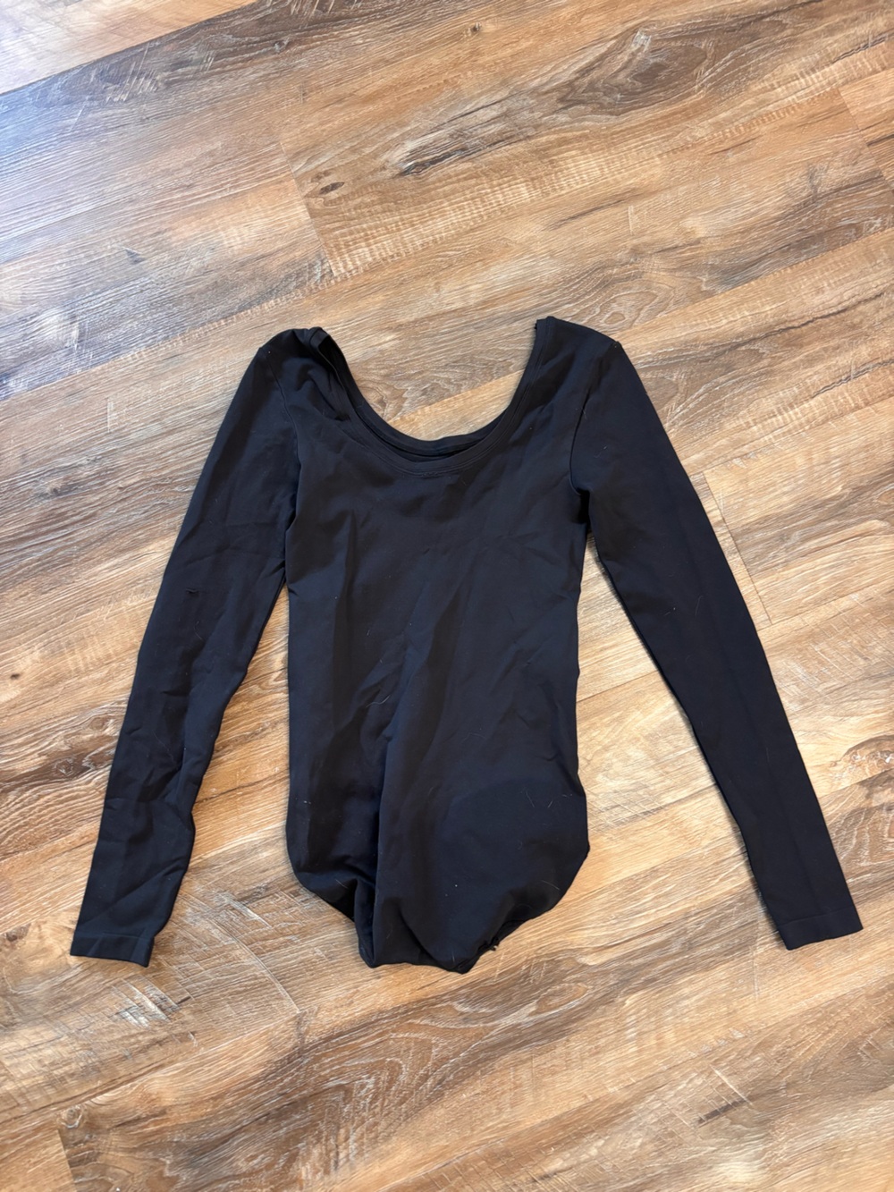 SKIMS black tight bodysuit